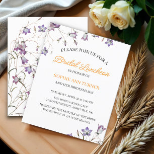 Élégant budget floral déjeuner nuptial Invitation