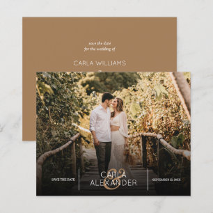 Élégant budget photo de mariage Enregistrer la dat
