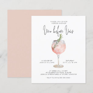 Élégant Budget Rose Vino Avant les Vœux Enterremen