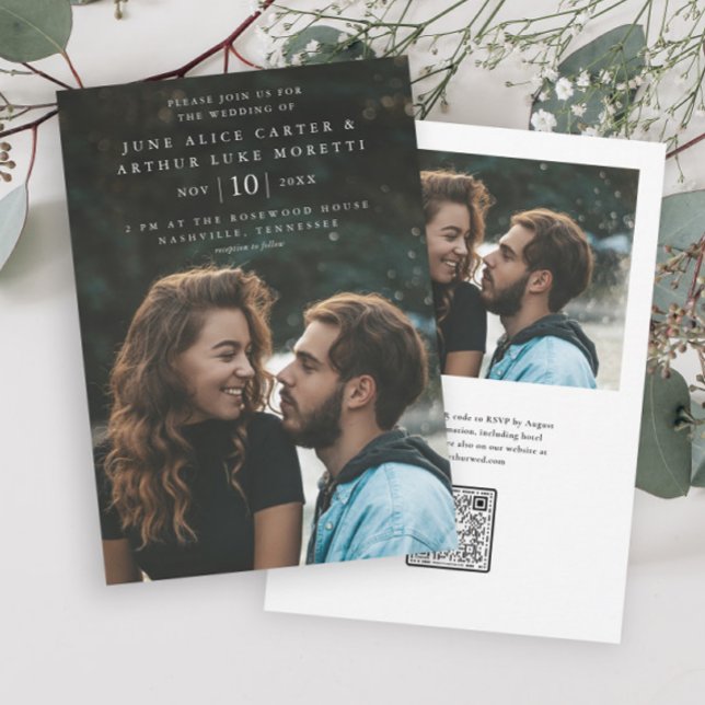 Élégant budget simple photo mariage Enregistrer la (Créateur téléchargé)