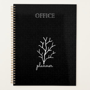 Élégant bureau noir blanc