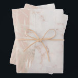 Elégant cadeau de feuille de palme or en marbre<br><div class="desc">L'aménagement comprend une feuille de palme dorée contre un arrière - plan motif rose et en marbre. Un emballage cadeau idéal pour de nombreuses occasions,  y compris des mariages,  des douches nuptiales,  des anniversaires,  des anniversaires,  des fêtes de Noël,  et bien plus encore.</div>