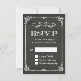 Élégant Cadre Décoratif Vintage Tableau Noir RSVP