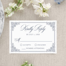 Élégant Cadre Orné Vintage Mariage