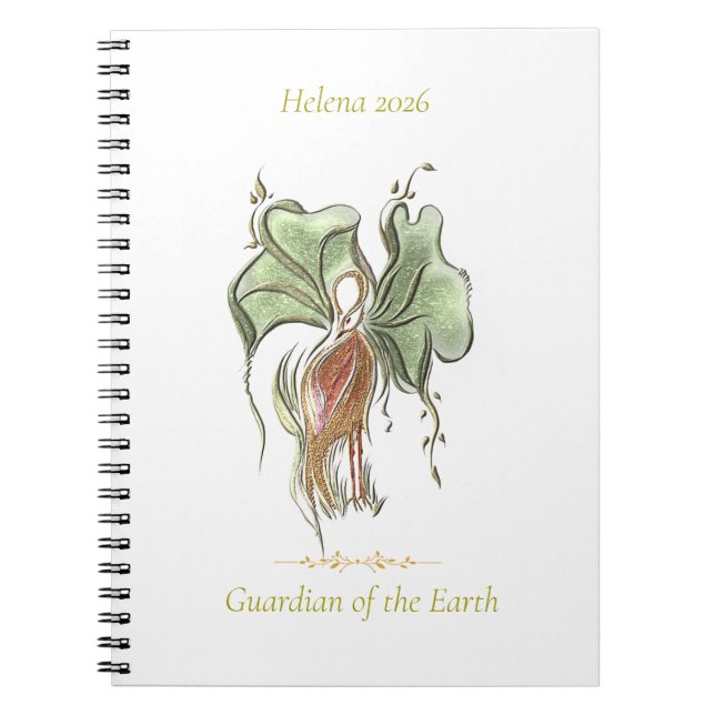Élégant cahier d'art botanique et d'oiseaux  (Devant)