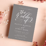 Elegant Calligraphy Classic Wedding Invitation<br><div class="desc">Elegant Calligraphy Classic Wedding Invitation</div>