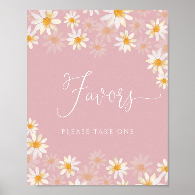 Elegant Calligraphy Favors Poster (Devant)