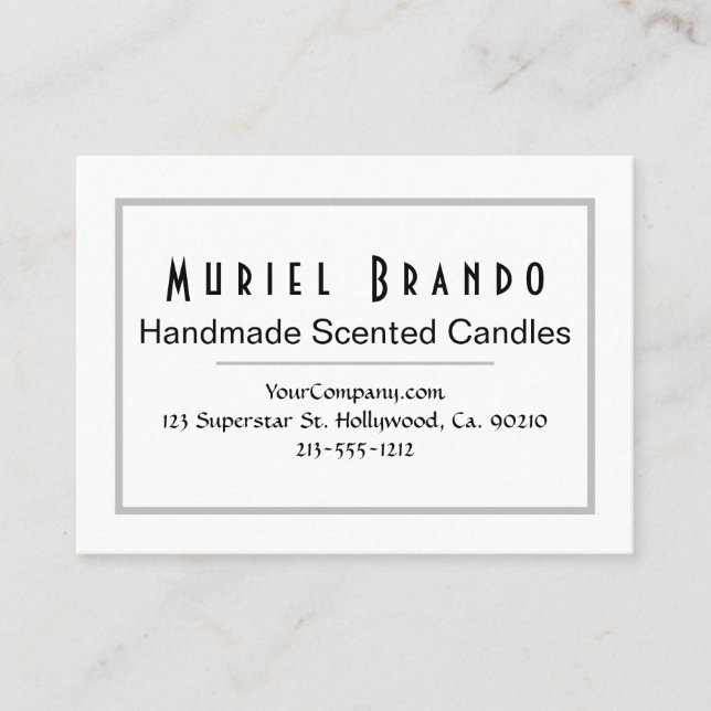 Elegant Candle Company V3 Carte de visite (Devant)
