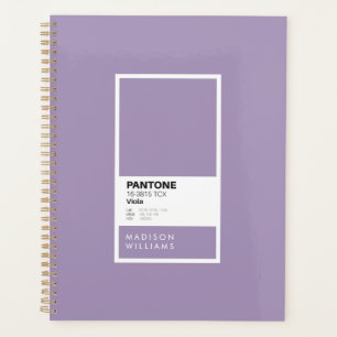 Élégant Carnet de spirale violette   Minimaliste p