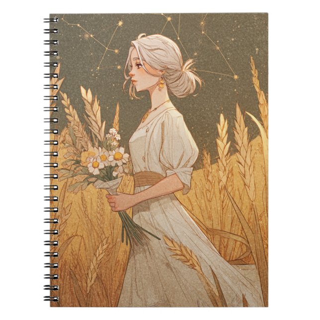 Élégant Carnet de Zodiac Virgo (Devant)