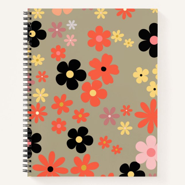 Élégant Carnet Floral (Devant)