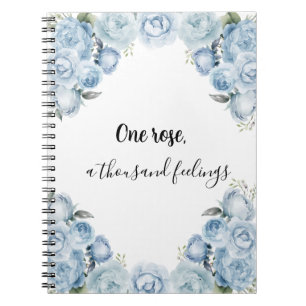 Elégant Carnet Rose Bleu