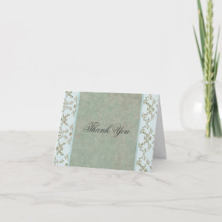 Elégant Carte de remerciements Damask