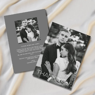 Élégant Carte de remerciements Mariage photo