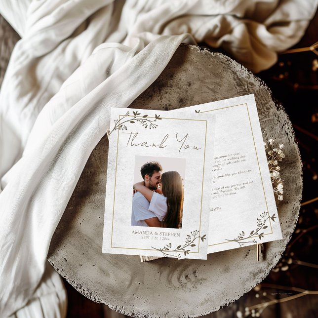 Élégant Carte de remerciements plat minimaliste (Créateur téléchargé)