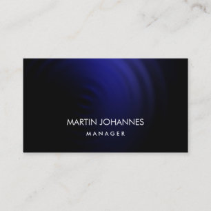 Élégant Carte de visite bleu noir élégant