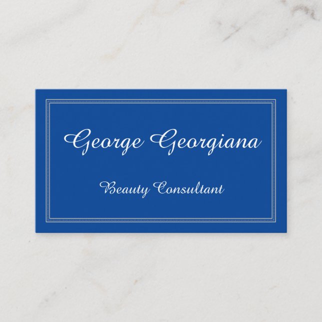 Elegant Carte de visite consultant en beauté (Devant)