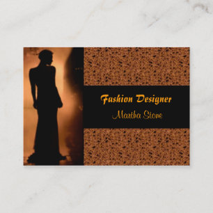 Elégant Carte de visite de concepteur de mode