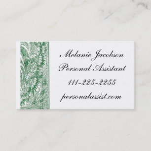 Élégant carte de visite de frontière de Green Broc