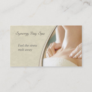 Élégant Carte de visite de massage