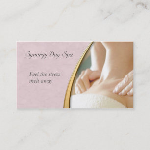 Élégant Carte de visite de massage