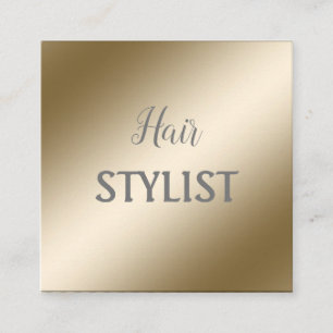 Elégant carte de visite en or métallique moderne j