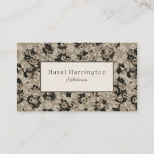 Élégant Carte de visite moderne Floral Abstrait