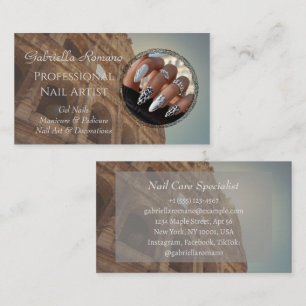 Elégant Carte de visite Nails - Editable & Profess