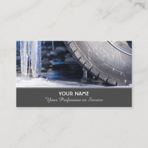 Elégant carte de visite pour les experts des roue
