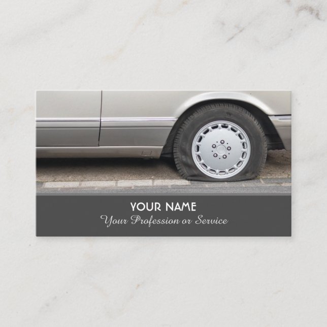Elégant carte de visite pour les experts des roues (Devant)