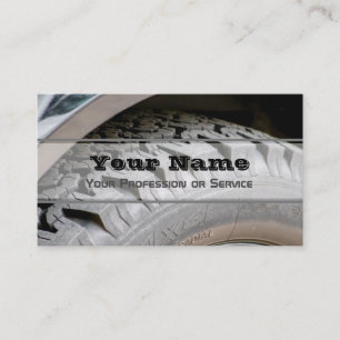 Elégant carte de visite pour les experts des roues