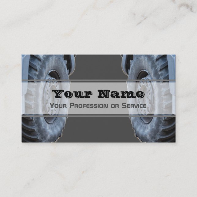 Elégant carte de visite pour les experts des roues (Devant)