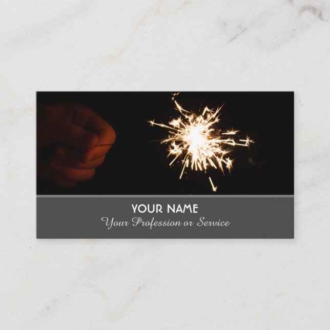 Élégant carte de visite pour les experts du servic (Devant)