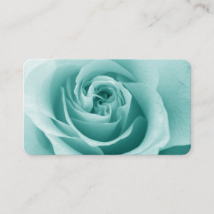 Élégant Carte de visite Rose Turquoise