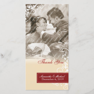Élégant Carte photo Merci