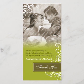 Élégant Carte photo Merci