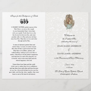 Élégant catholique traditionnel mariage de masse p