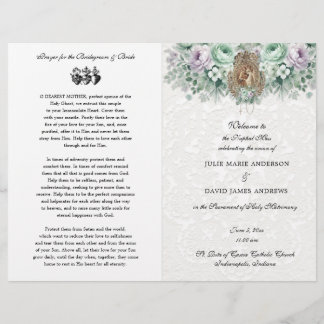 Élégant catholique traditionnel mariage de masse p