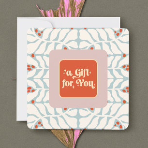 Élégant certificat cadeau de Noël rétro