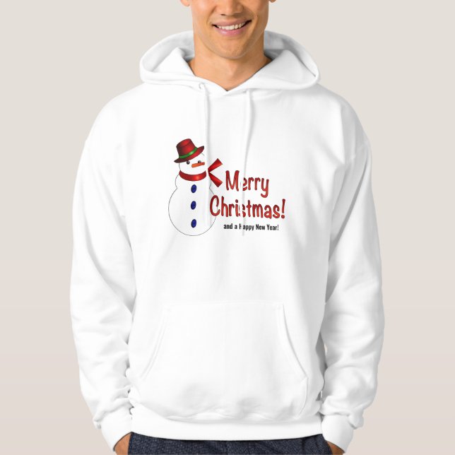 Élégant Chapeau Haut Snowman laide Sweater Sweatsh (Devant)