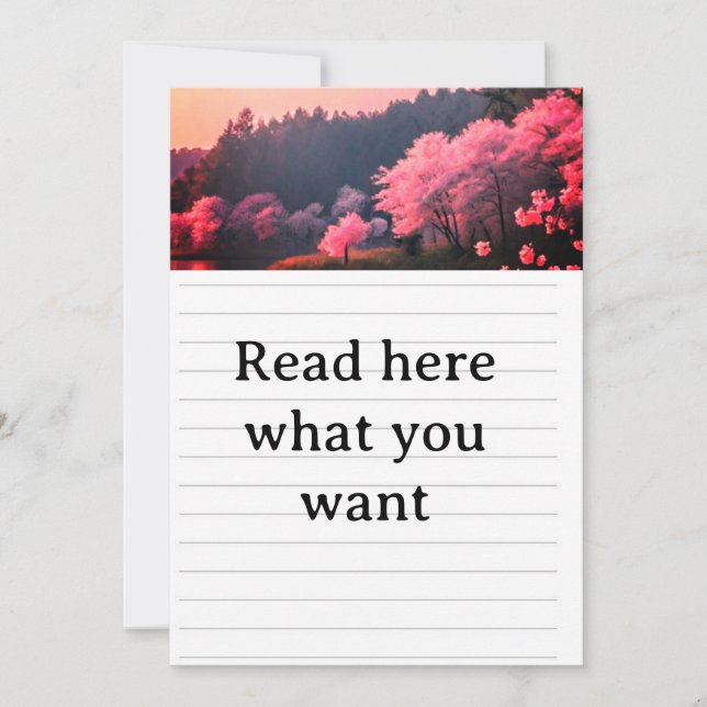 Elegant Cherry Blossom Wedding Invitation - Romant (Devant)