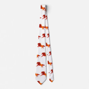 Élégant Cheval de Feu Cravate