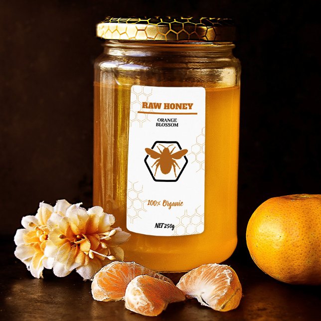 Élégant chevalet Étiquette de miel Vintage (Créateur téléchargé)