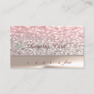 Élégant Chic Élégant , Carte de Fidélité Bokeh