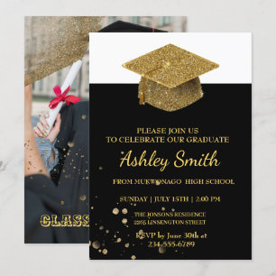 Élégant Chic Graduation Invitation