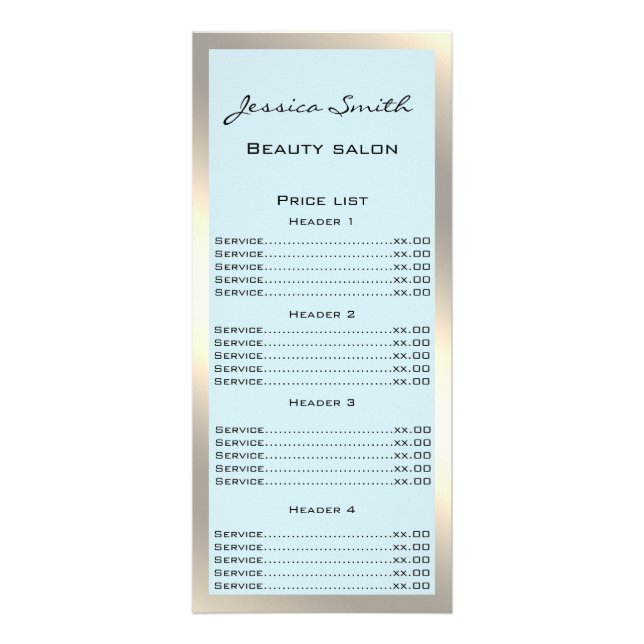 Elégant chic luxe moderne fausse carte de rack or (Devant)