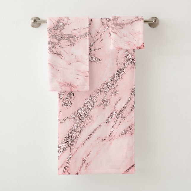 Elegant chic pink gray silver marble (En situation)
