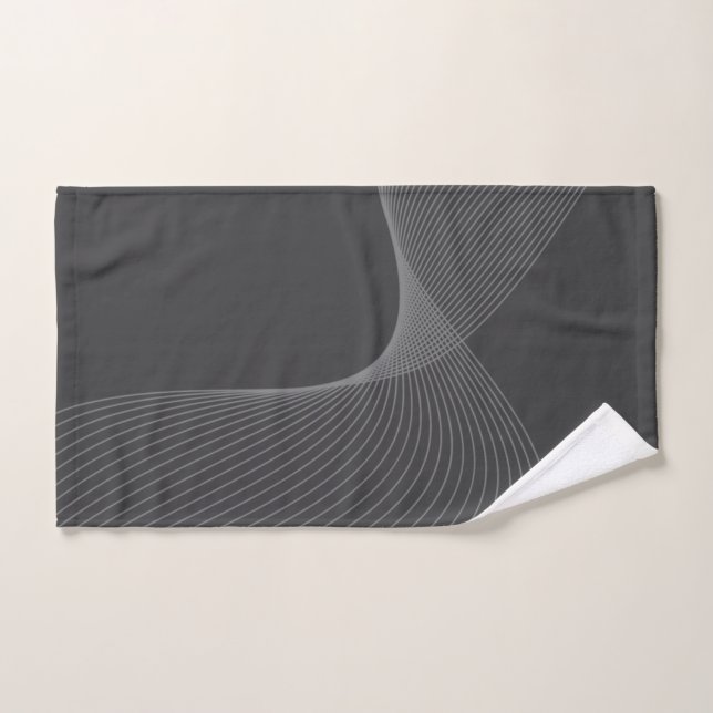 Elégant, chic, simple, moderne motif graphique (Serviette à main)