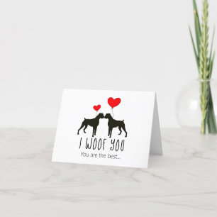 Elegant Chien Merci Cartes - Boxer Chien