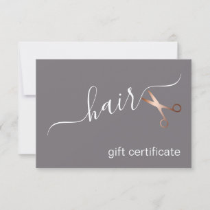Elégant ciseaux d'or rose moderne coiffeur